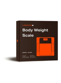 LAWAZIM Digital Body Fat And Composition Analyzer Scale Silver/Black/Clear 30.2x1.7x30.2cm  - Image 5