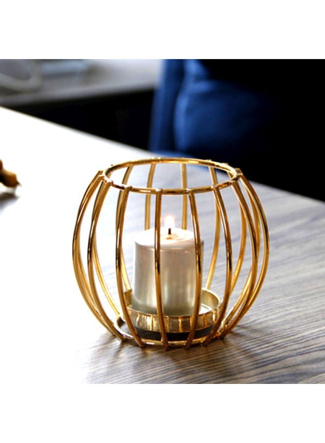 Beauenty Candle Holder Gold 8x9.5cm 
