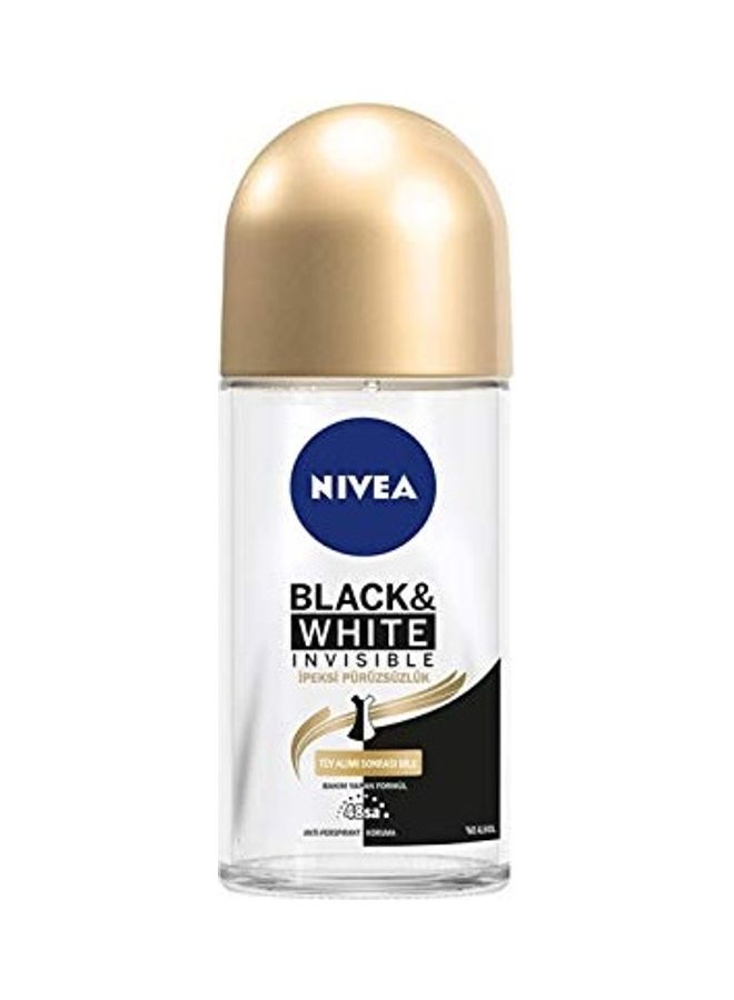 Nivea Invisible Silky Smooth Black And White Roll On Deodorant 50ml