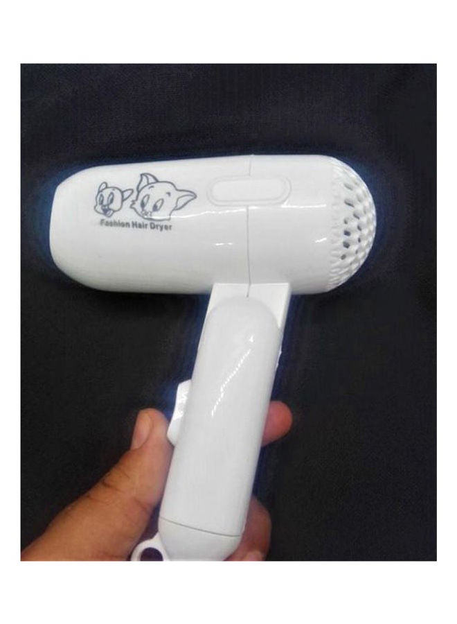Mini Hair Dryer For Children Or For Travel White - Image 3