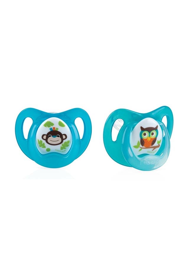 Nuby Comfort Ortho Soother/Pacifier From 6- 36 Months - Aqua - Image 1