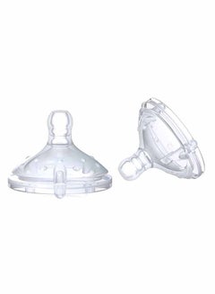 Nuby Pack Of 2 Anti Colic Softflex Slow Flow Silicone Nipple  - Image 1