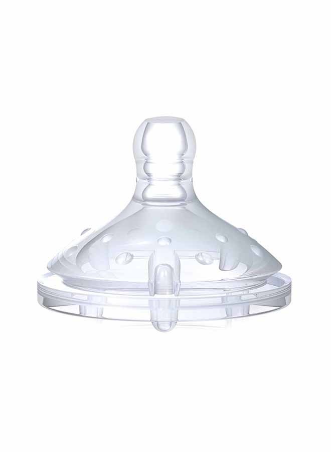 Nuby - Pack Of 2 Anti Colic Softflex Slow Flow Silicone Nipple - Image 1