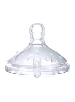 Nuby Pack Of 2 Anti Colic Softflex 1,2,3 Flow Silicone Nipple  - Image 1