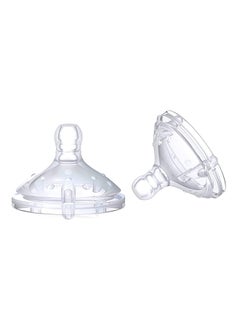 Nuby Pack Of 2 Anti Colic Softflex 1,2,3 Flow Silicone Nipple  - Image 2