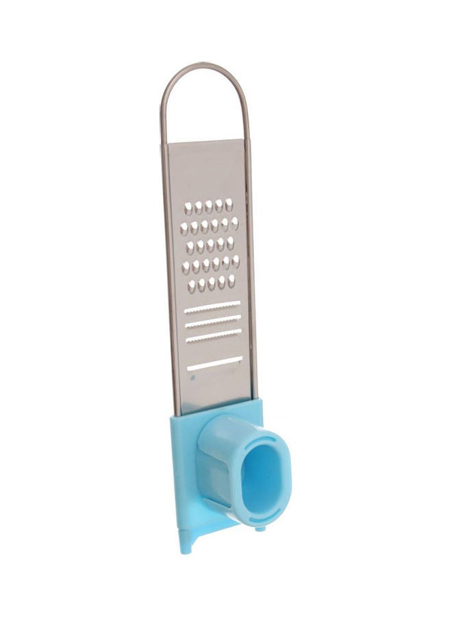 Stainless Steel Garlic Grater With Plastic Handle Silver - Image 1