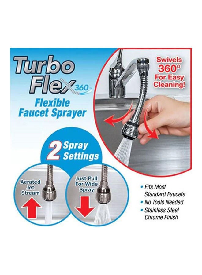 Generic - Turbo Flex Swivels 360 Degree Sponge Holder Silver - Image 1