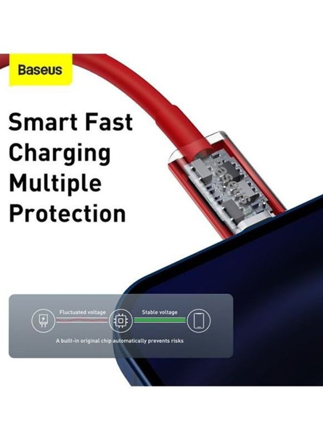 "كابل USB C إلى Lightning للشحن السريع ونقل البيانات مزود بتقنية PD وقدرة 20 وات ورأس Type- C من سلسلة سوبيريور للاستخدام مع هواتف أبل آيفون 13 و12 و11 برو ماكس وميني وXS وX و8 و7 و6 و5 وSE وأجهزة الآي باد والمزيد (بطول 1 متر) أحمر" أحمر