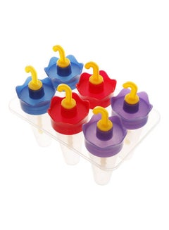 Plastic Ice Cream Form Set Of 6 Pieces Multicolour