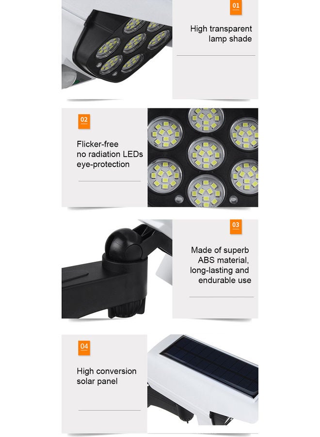 Solar Powered Energy Wall Lamp Multicolour