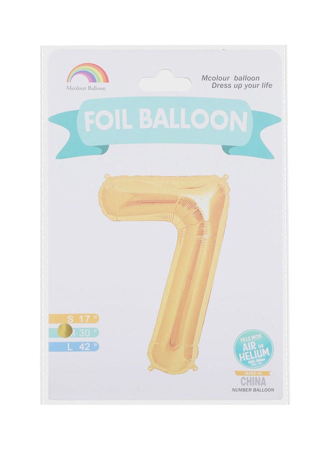 Mcolour Balloon Mcolour Balloon Foil Balloon - Number 7 Meduimcm - Image 1