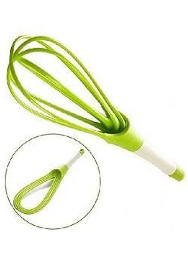 Generic 2 In 1 Silicone Egg Beater Whisk Green  - Image 2