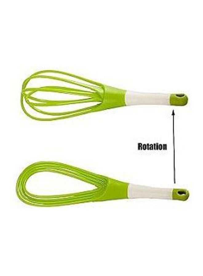 Generic 2 In 1 Silicone Egg Beater Whisk Green  - Image 3