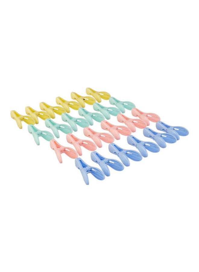 Plastic Cloth Pegs Set Multicolour - Image 1