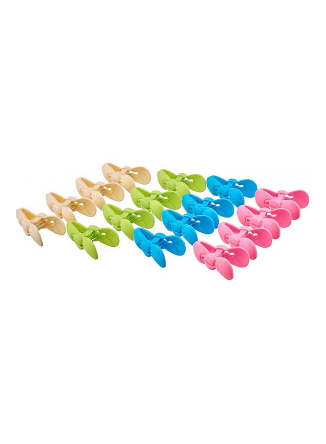 طقم من ملاقط بلاستيكيّة لنشر الغسيل متعدد الألوان 2.5 x 9سم - Image 1