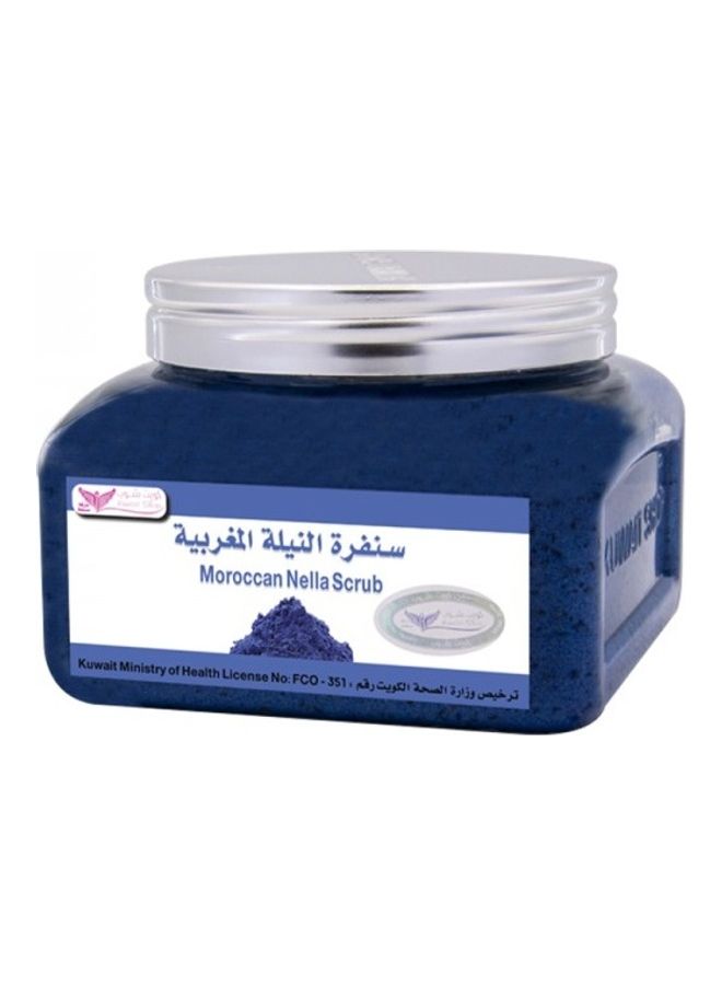 Kuwait Shop - Moroccan Nella Body Scrub Blue 250grams - Image 1