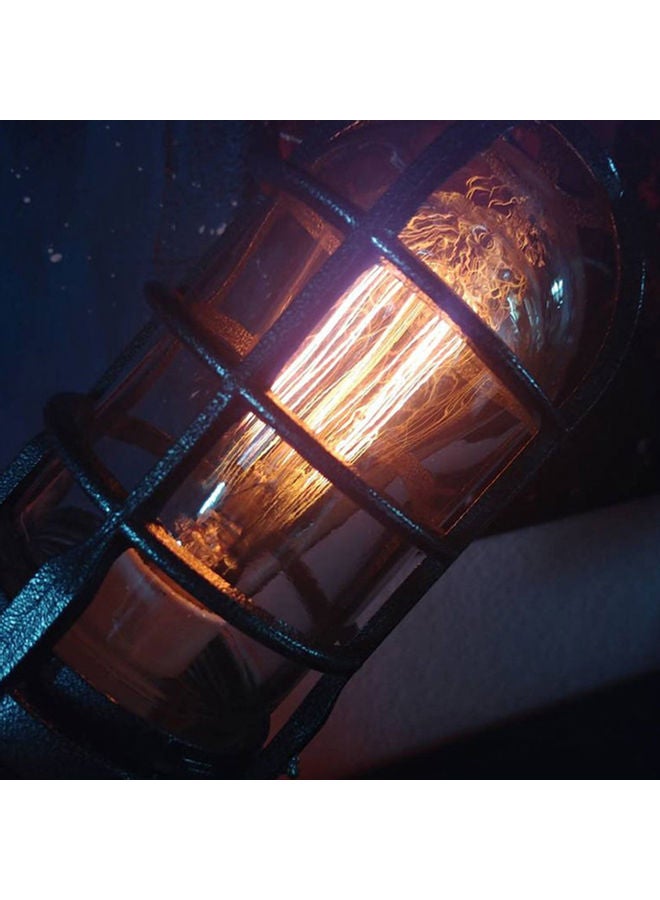 Steampunk Rocket Lamp Flame Night Brown  - Image 4
