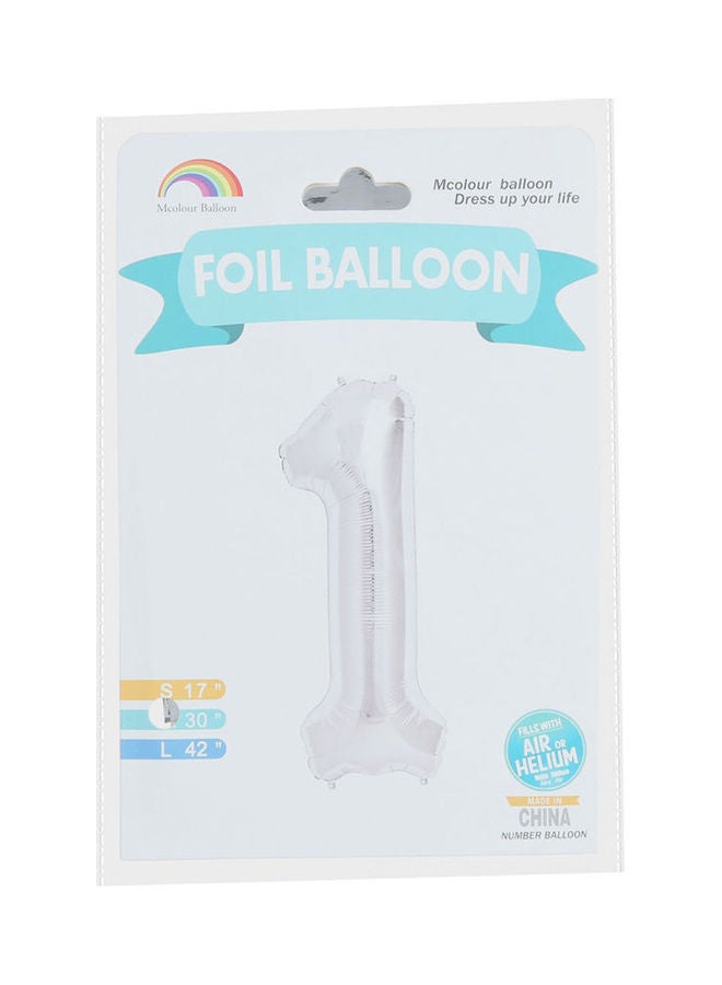 Mcolour Balloon Mcolour Balloon Foil Balloon - Number 1 Meduimcm  - Image 1