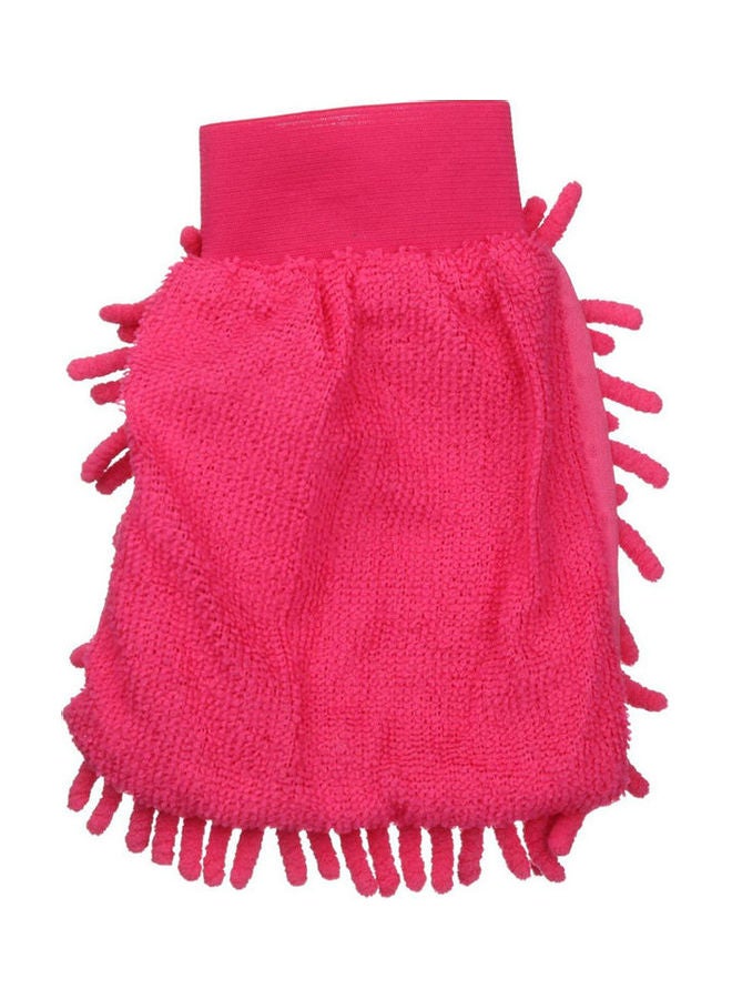 One Side Kitchen Cleaning Gloves Fuchsia - Image 2