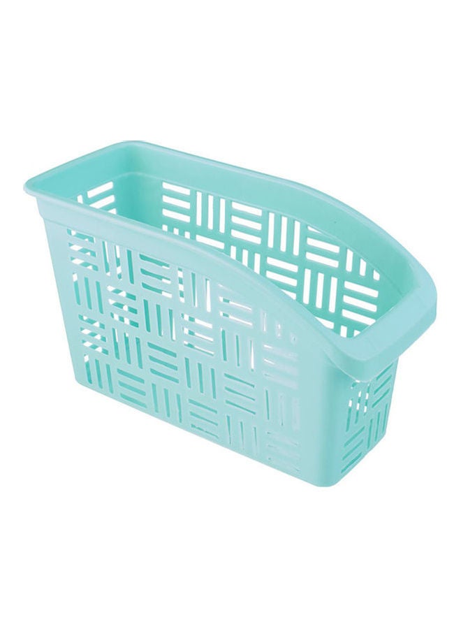 درج ثلاجة مستطيل من البلاستيك مع مقبض سحب فيروزي - Image 1