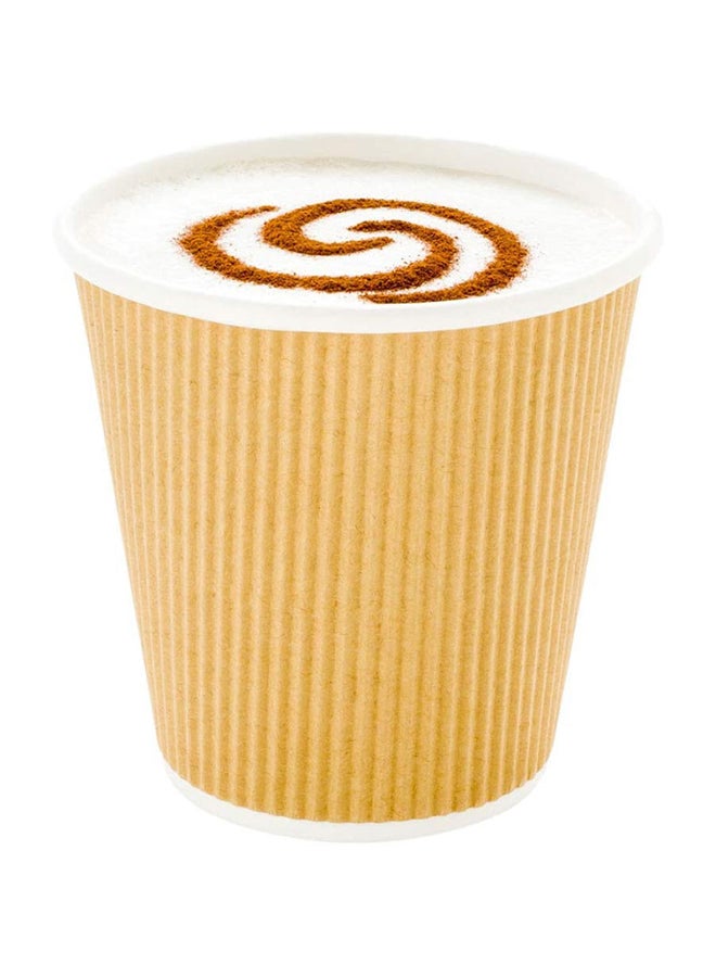 إس إن إتش باكينج عبوة أكواب قهوة 25 قطعة باللون البني للاستخدام مرة واحدة بني - Image 4