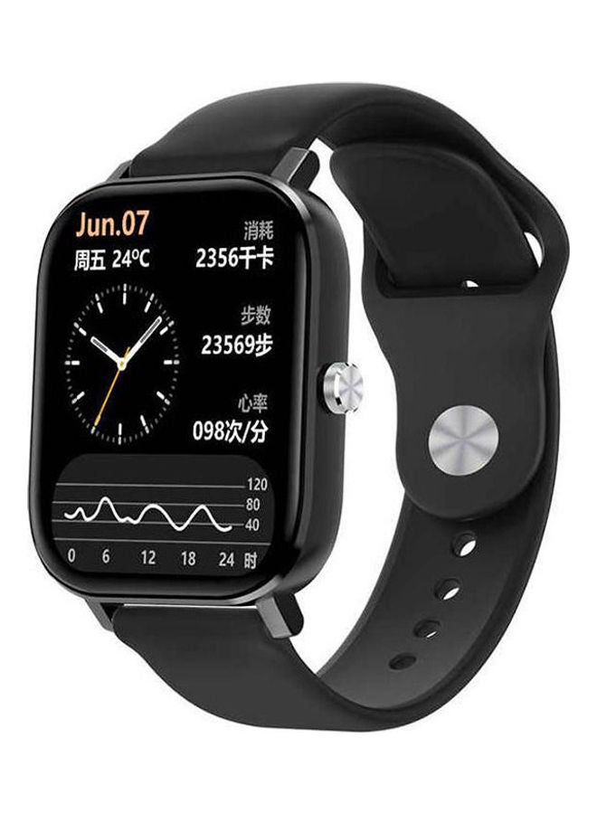 Smart Watch 1.75 inch Full Touch Screen With Silicone Strap Bluetooth Calling Health Monitor Sports Fitness Tracker For Android - IOS Black - Image 1