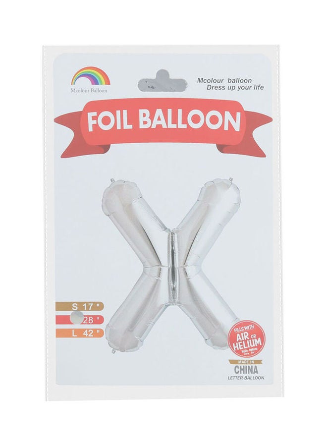 أم كولور بالون بالون من القصدير على شكل حرف X - Image 1