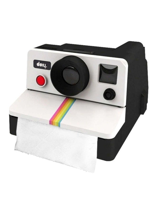 Beauenty Polaroid Camera Shape Tissue Paper Holder White/Black/Green 15x17.2x10cm - Image 1