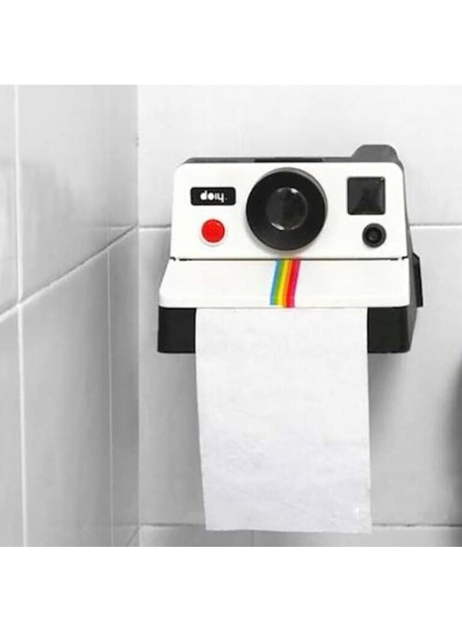 Beauenty Polaroid Camera Shape Tissue Paper Holder White/Black/Green 15x17.2x10cm - Image 3