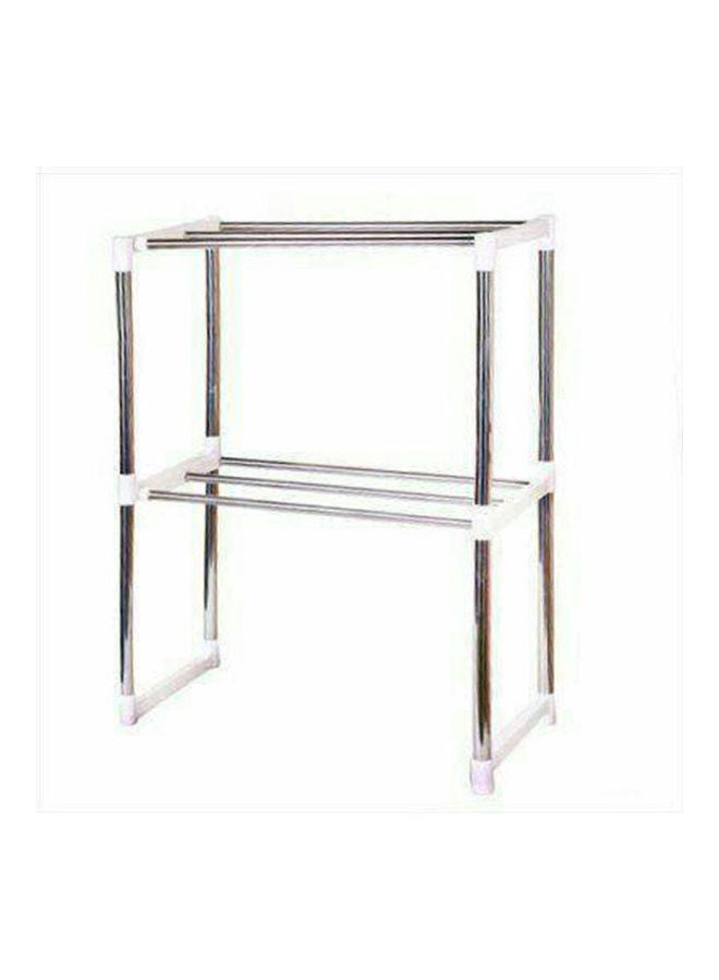 Microwave Stand Silver/White