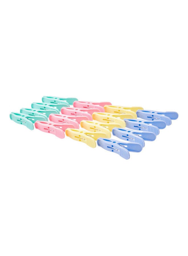Generic Plastic Clothing Tweezers, 16 Pieces Multicolour  - Image 1