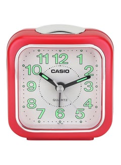 Analog Alarm Clock Red/White 67x64x34mm