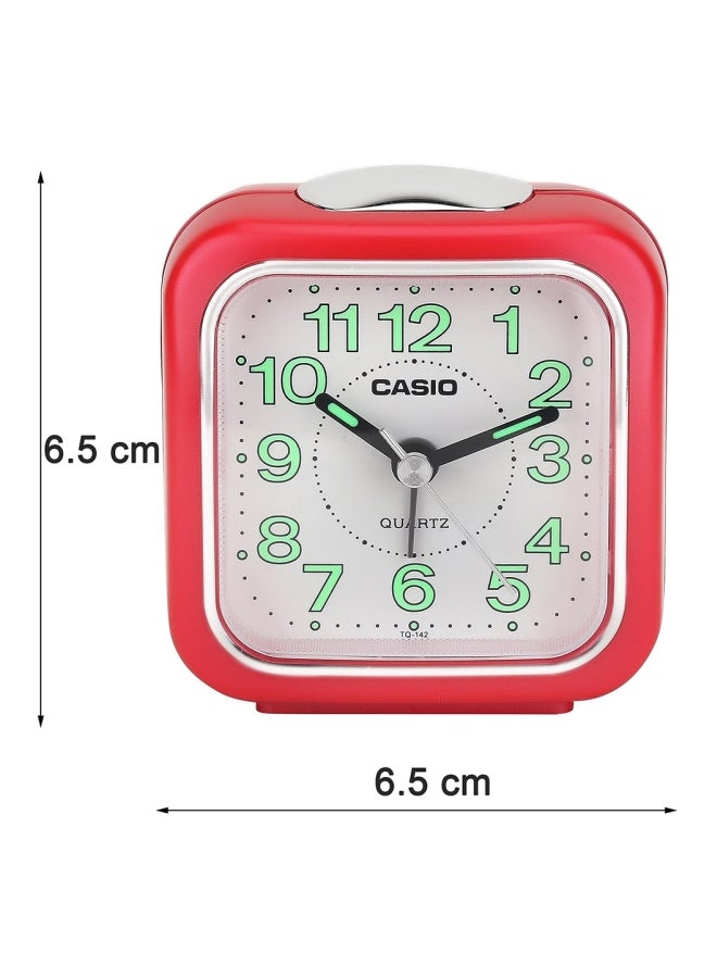 CASIO - Analog Alarm Clock Red/White 67x64x34mm - Image 1