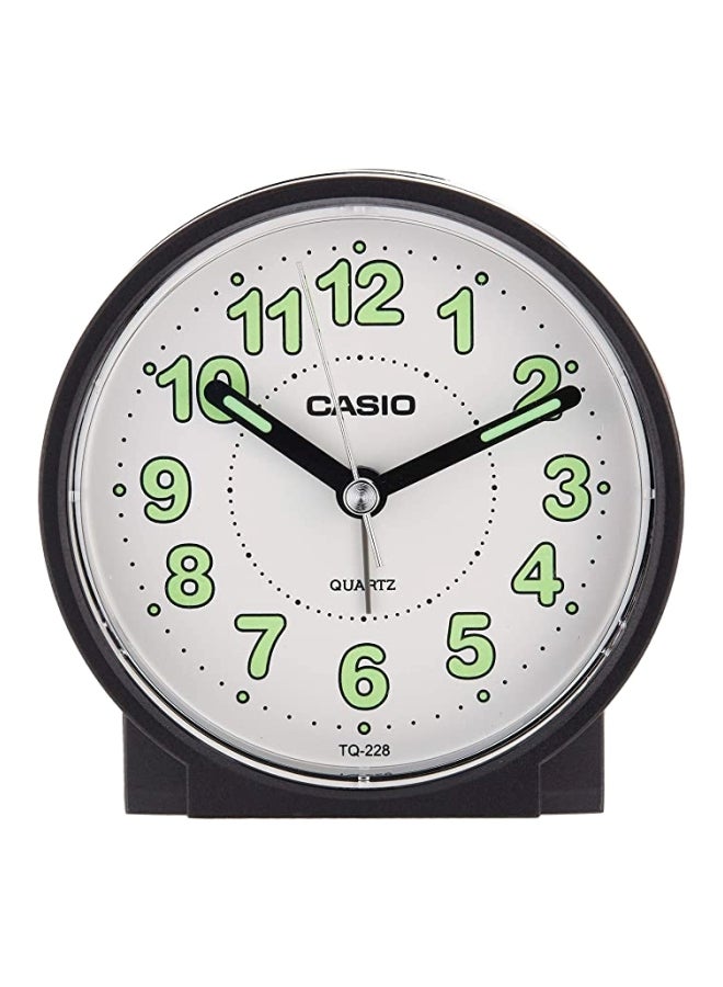 CASIO - Analog Alarm Table Clock Black 87x87x36mm - Image 1