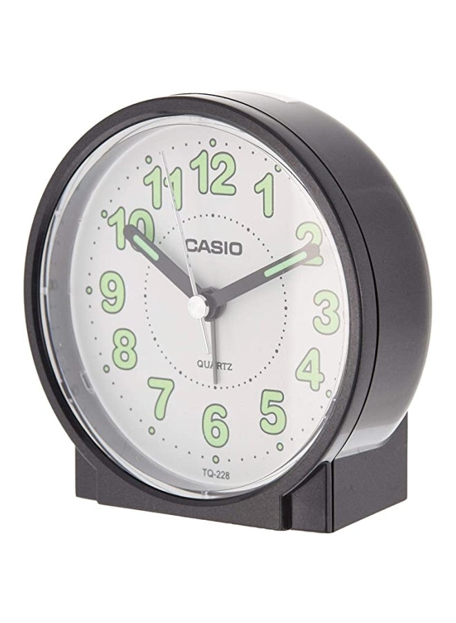 CASIO - Analog Alarm Table Clock Black 87x87x36mm - Image 1