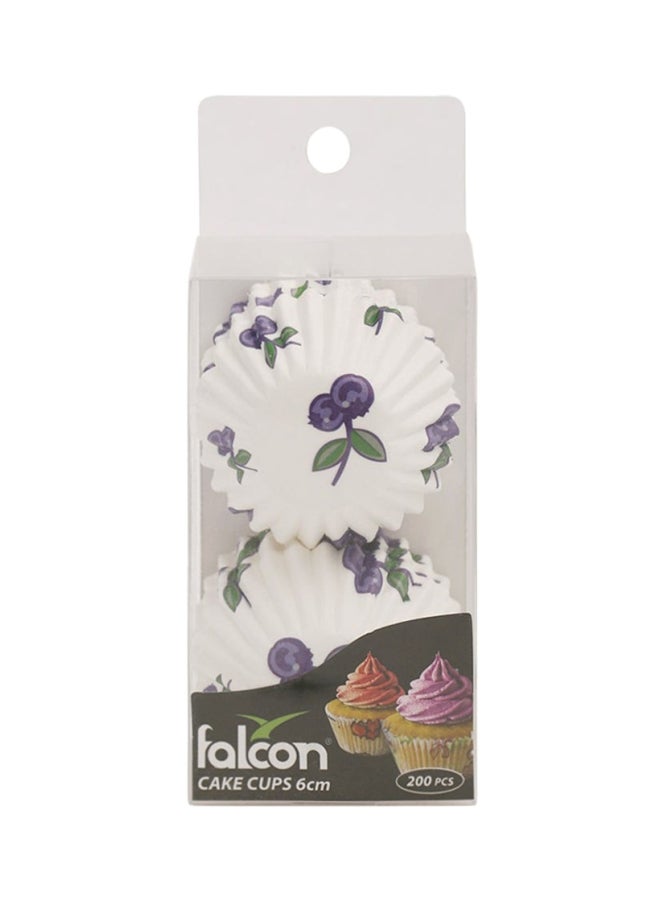 فالكون طقم حوامل لحلوى الكاب كيك من 200 قطعة متعدد الألوان - Image 1