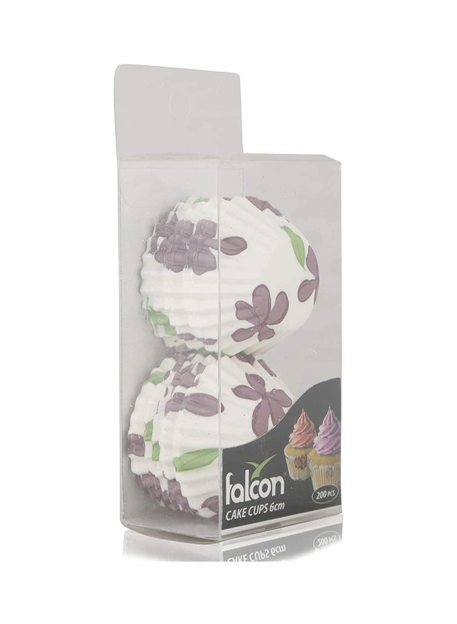 فالكون طقم حوامل لحلوى الكاب كيك من 200 قطعة متعدد الألوان - Image 3