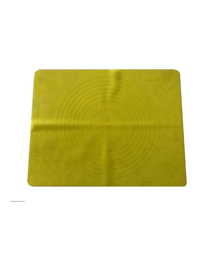 Silicone Baking Mat For Pastry Rolling With Measurements Yellow 