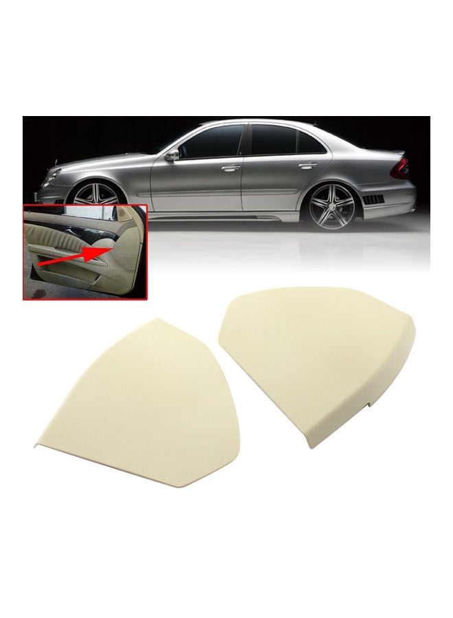 2-Piece Car Front Door Panel Trim Set For Mercedes Benz E-Class W211 2003-2009