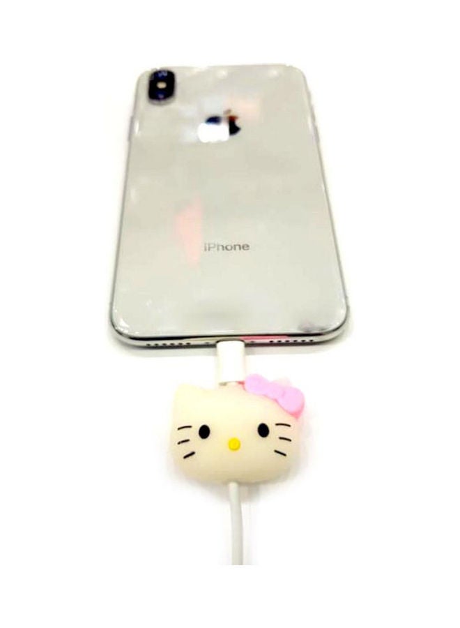 H. Kitty Charging Cable Biter Organizer White - Image 1