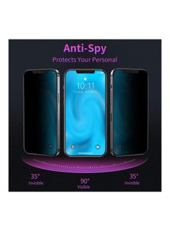 MOCOM 5D Privacy Tempered Glass Screen Protector For Apple iPhone 12/12 Pro Black  - Image 2
