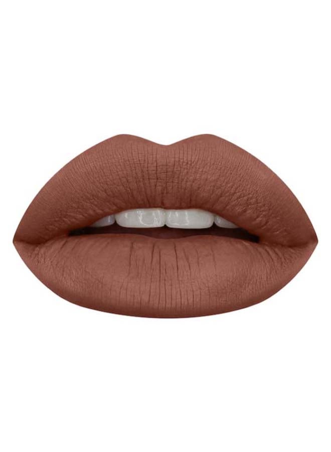 HUDA BEAUTY - Liquid Matte Lipstick Trendsetter- A Stylish Brown Nude - Image 1