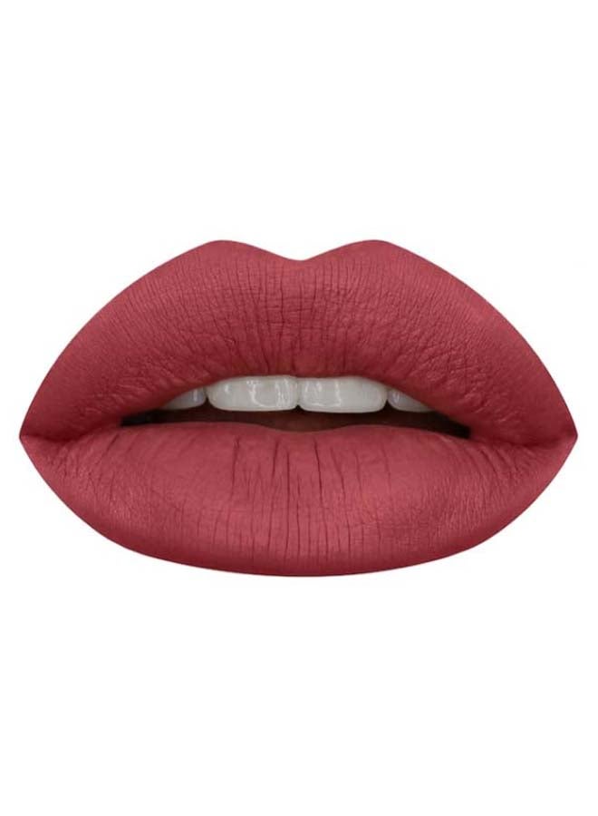 HUDA BEAUTY - Liquid Matte Lipstick Icon-A Classy Peachy Pink - Image 1