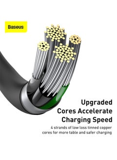 Baseus iPhone Cable, USB to Lightning-Fast Charging Cable iPhone Charger Cable 2.4A Lightning Cord Compatible for iPhone 14/14 Pro/14 Plus/14 Pro Max, iPhone 13 Pro 12 Pro Max 11 XS SE 7 Plus 6S iPad Pro 2M Black  - Image 4