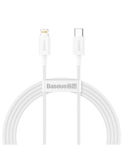 USB-C to Lightning Fast Charging Data Cable for Apple Device White