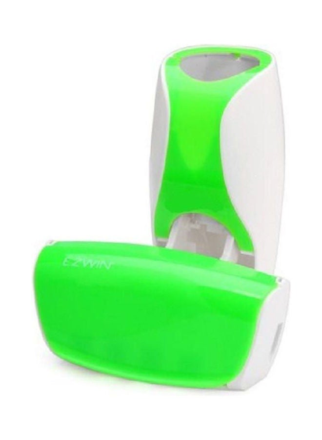 Toothpaste Dispenser And Toothbrush Holder Green - Image 2