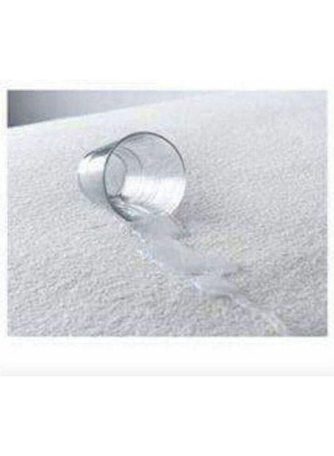 واقي فراش سادة مقاوم للماء مختلط أبيض 150سم - Image 2