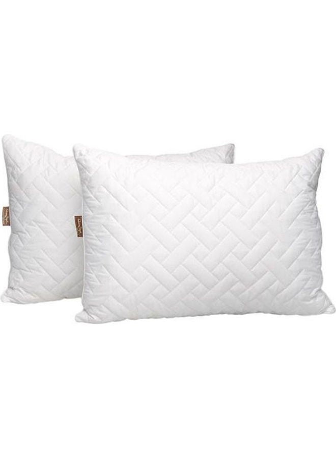 Comfortable Bed Pillow Combination White 70cm 
