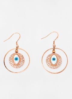 Evil Eye Loop Earrings