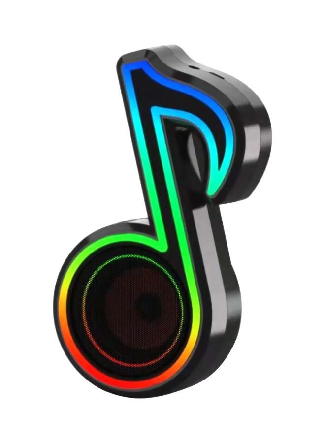 Muslady RGB Glare Portable Bluetooth Wireless Speaker Black  - Image 1